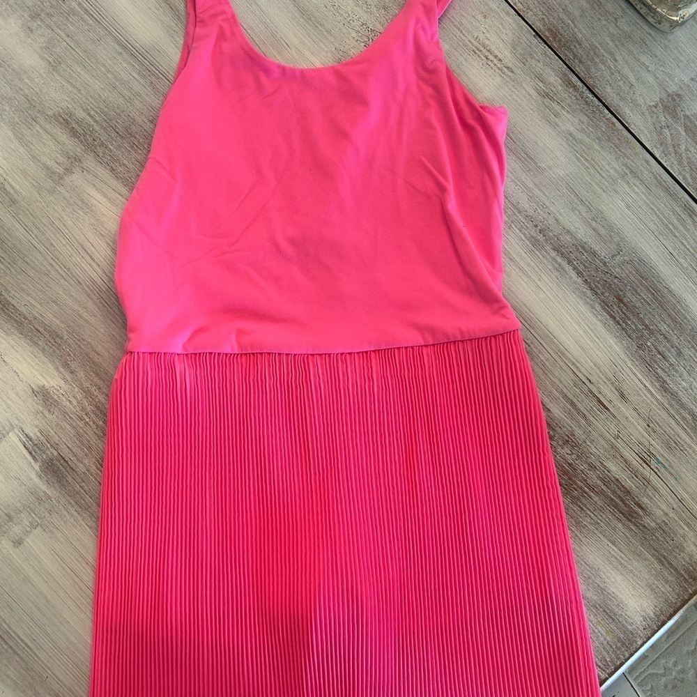 Kids Hot Pink Sleeveless Active Dress with shorts Size XL 14/16
